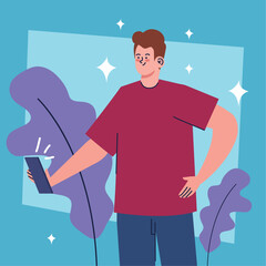 young man taking a selfie