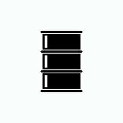 Barrel Icon. Petroleum Symbol - Vector.     