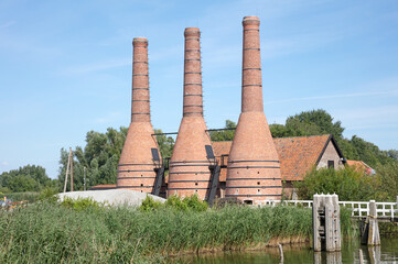 Old lime kilns in the Netherlands