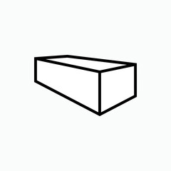 Brick Icon. Building Material Symbol - Vector.   