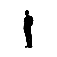 silhouette of a man