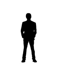 silhouette of a man