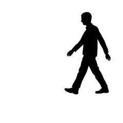 Fototapeta na wymiar silhouette of a man