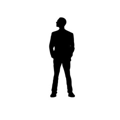 silhouette of a man