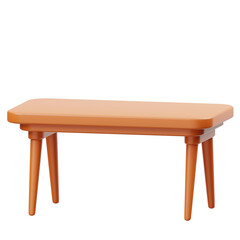 Table Furniture 3D Icon