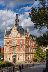 Obraz premium Piękna kamienica przy Placu Ratajskiego w Poznaniu. 