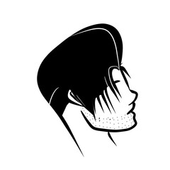 barbershop illustration and icon