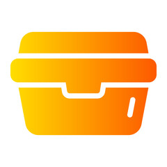 lunch box gradient icon