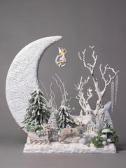 
christmas decor
isolated on gray background