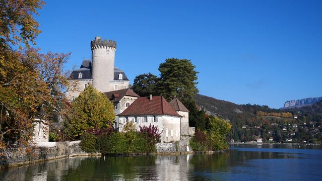 Castle of Duingt, near the lake of Annecy, France