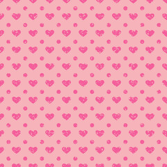 Cute heart seamless pattern for design congratulations valentines day