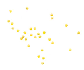 Millet groats isolated on a white background.