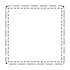 geometric dashed frame
