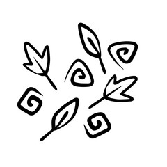 floral pattern element
