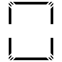 modern rectangle frame
