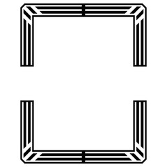 modern rectangle frame
