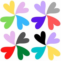 flowers of hearth pettern