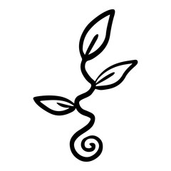 leaves spiral element
