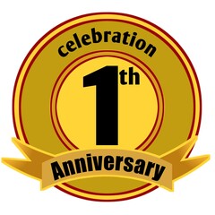 anniversary golden label