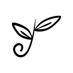 leaves spiral element
