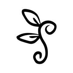 leaves spiral element
