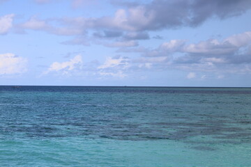 Fototapeta na wymiar Orizzonte Maldive