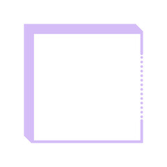 pastel square box
