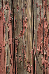 old wall of planks covered with paint, wood texture, vintage