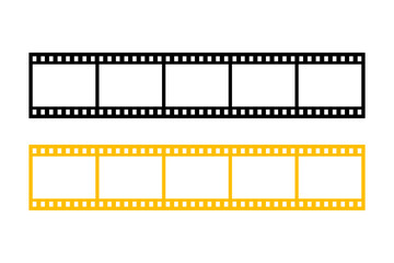 Movie film strip icon cinema studio cinematography film production concept film roll
