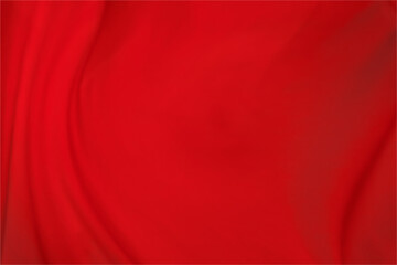Red fabric pattern background with blurred natural duvet waves