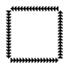 pixel square frame
