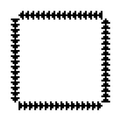 pixel square frame
