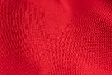 cloth texture, small dots, red background Detail of the fabric structure