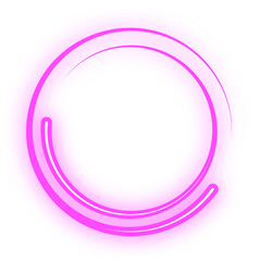 neon stroke circle frame
