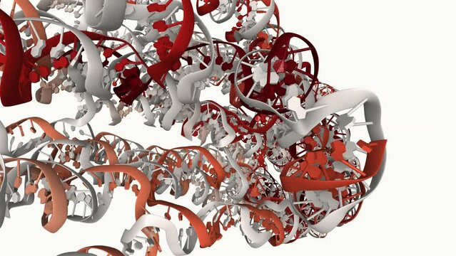 Long DNA Origami Nanostructure In 3D. DNA Origami Is The Nanoscale Folding Of DNA To Create Arbitrary Two- And Three-dimensional Shapes At The Nanoscale.