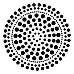 dotted circle element
