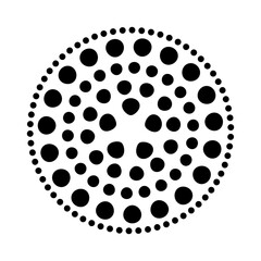 dotted circle element
