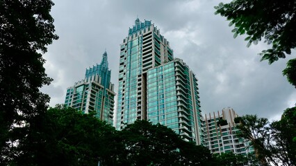 Stadtansicht von Bangkok, Skyline und Panorama
