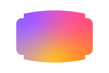 vintage shape sticker banner
