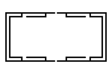 art line rectangle frame

