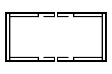art line rectangle frame
