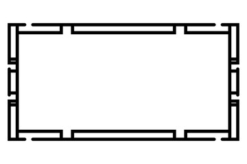 art line rectangle frame
