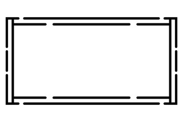 art line rectangle frame
