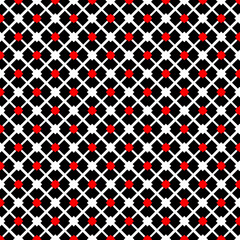 Geometric Pattern Rhombus Shaped Red Black White Texture Wallpaper Illustration Graphics Interior Design Background Banner Textile Tiles Wrapping Paper Print Backdrop