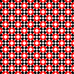Geometric Square Shaped Red White Black Texture Textile Tiles Graphics Interior Design Banner Background Wrapping Paper Decorative Laminates Illustration Wallpaper Pattern