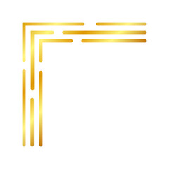 gold art line corner edge
