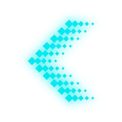 neon dots arrow
