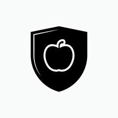 Food Security Icon. A Symbol of Mass Consumption Material Preparedness. Simple Symbol & Logo Template - Vector