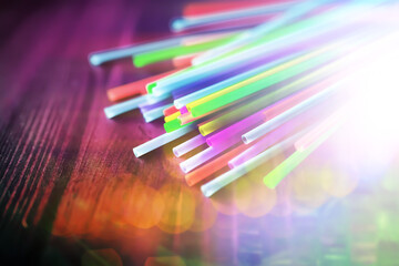 straw straws plastic drinking background colourful  full screen many group plastic single use ban...