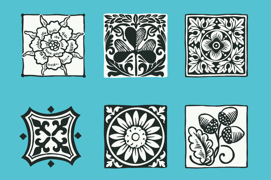 German patterns, hand drawn engraving style illustration. Oktoberfest vector emblem.